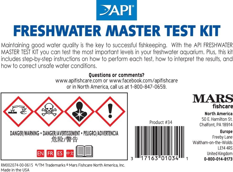 API Freshwater Master Test Kit (800Tests)