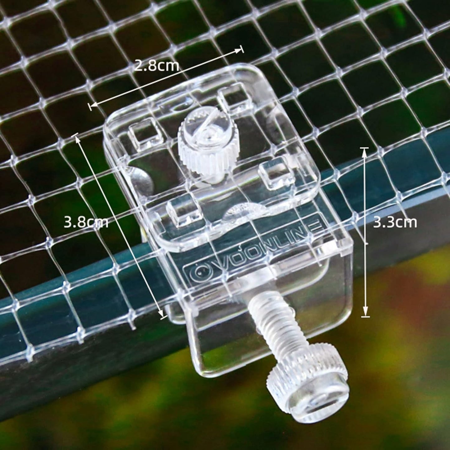 Anti-Jumping Aquarium Screen Net for Fish (100cm x 100Cm) with 4pcs net holder