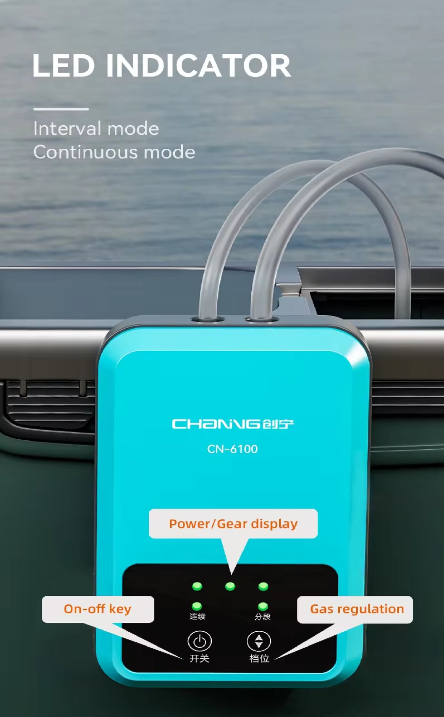 CHANING Rechargeable Aquarium Air Pump (AC/DC) with Type C charger