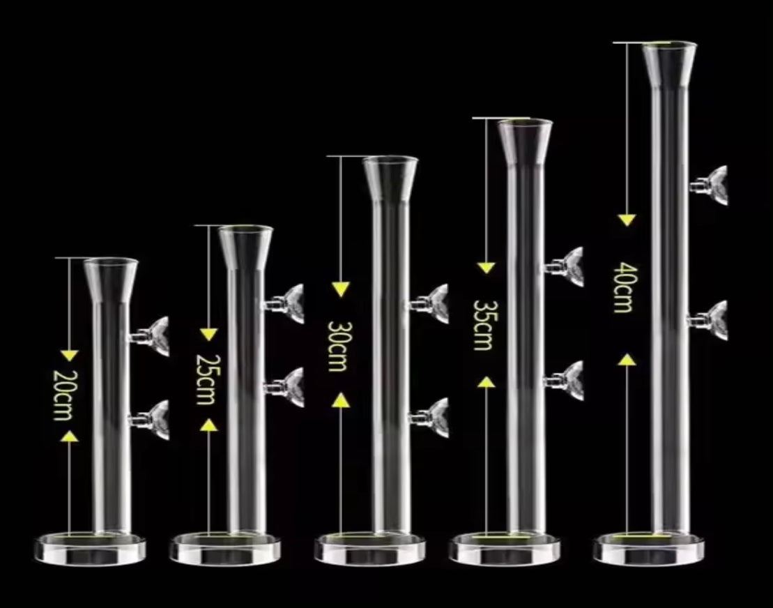 Aquarium Shrimp Feeder Tube with Dish