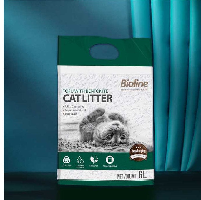 BIOLINE Tofu with Bentonite Cat Litter (6L)