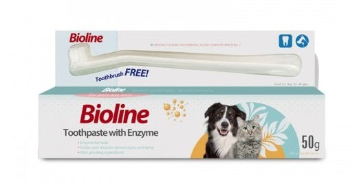 BIOLINE Toothpaste with Enzyme (FREE toothbrush)