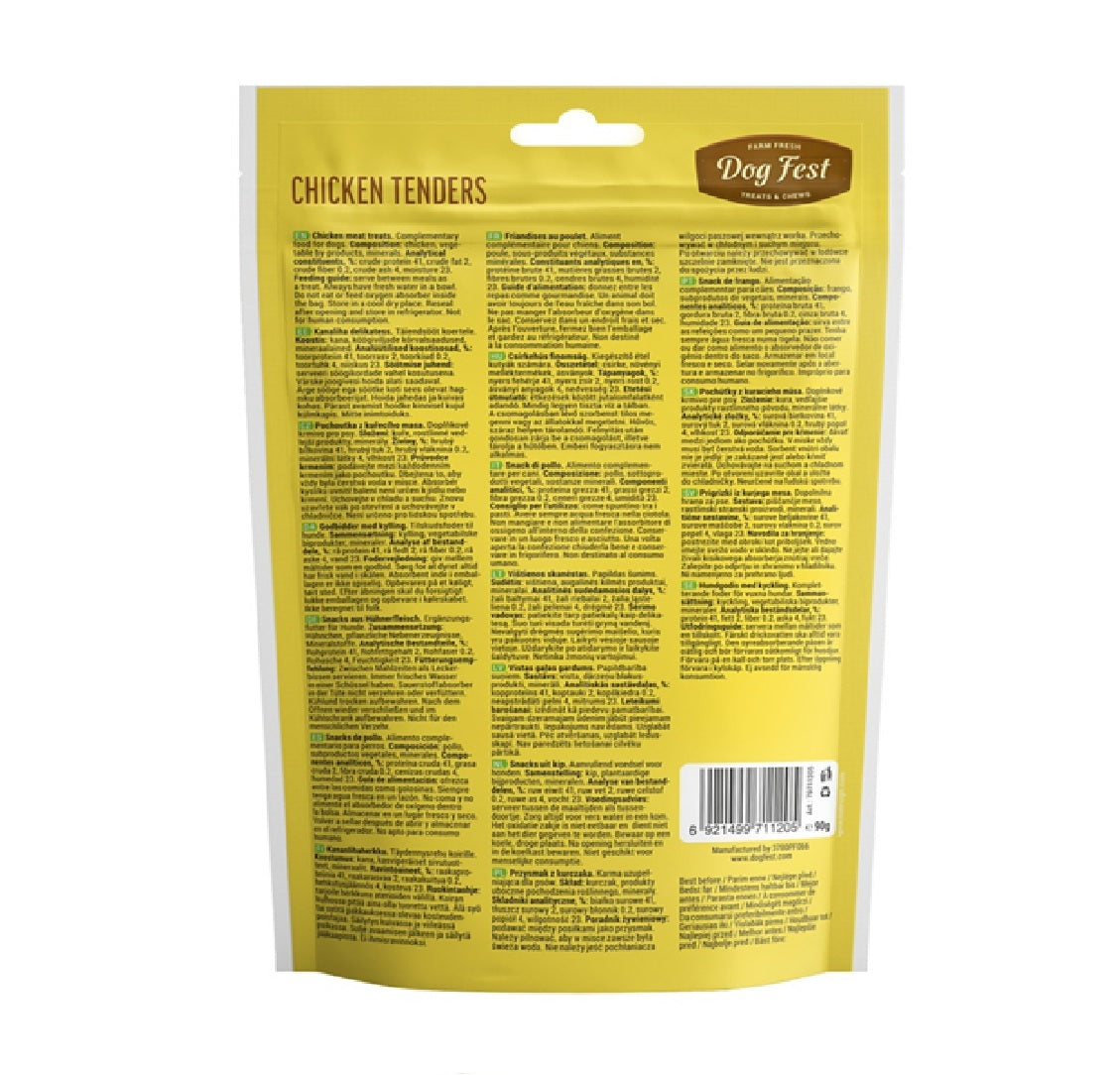 DOG FEST Chicken Tenders - 90g