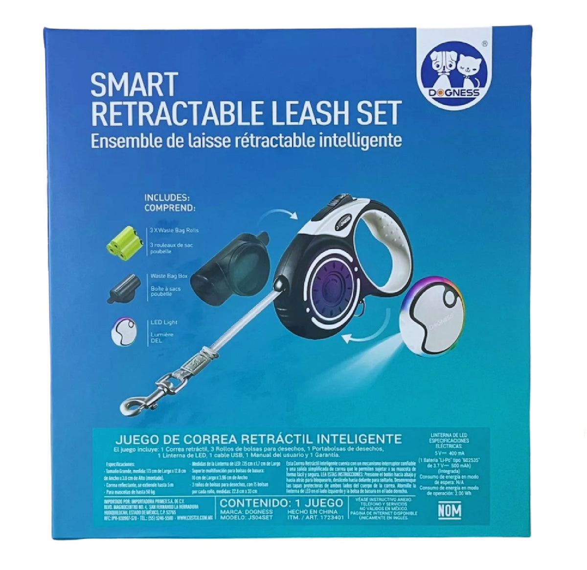 DOGNESS Smart Retractable Leash Set-R04