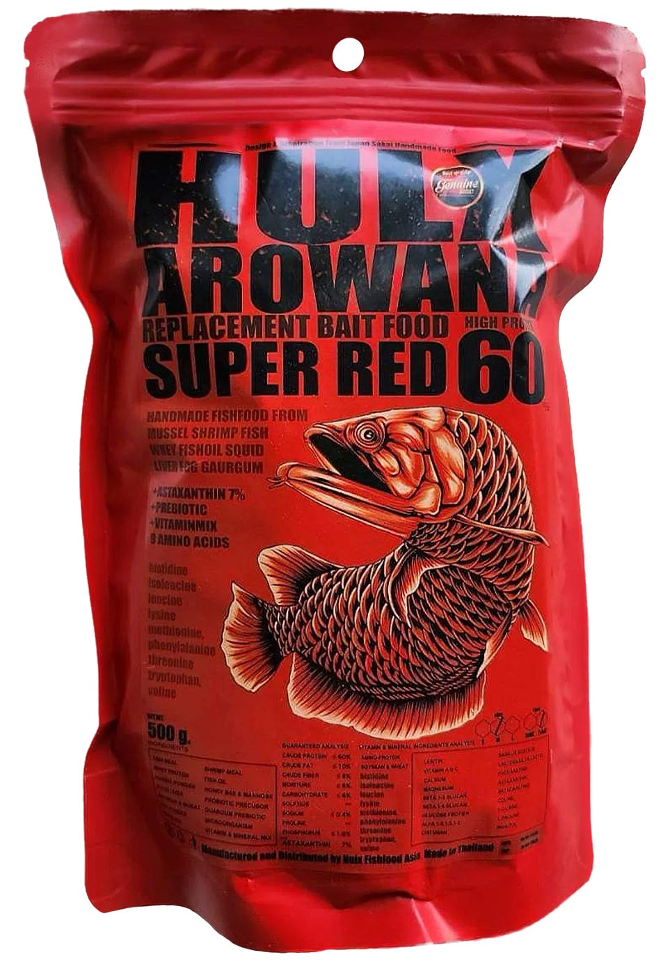 HULX AROWANA Super Red 60 - 500grams