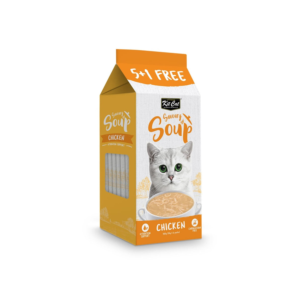 KIT CAT Savoury Soup Chicken 300g ( 6 X 50g )