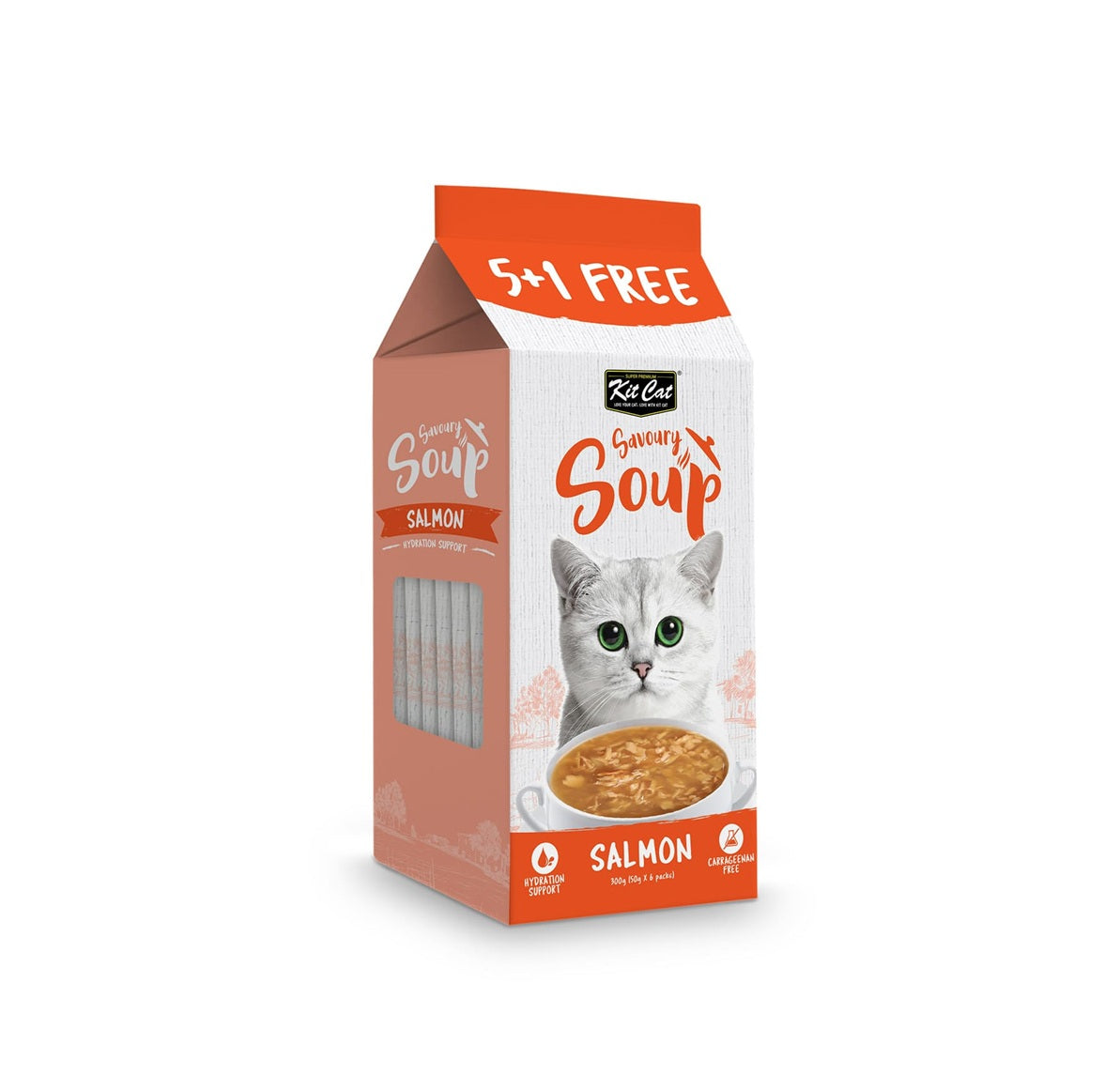 KIT CAT Savoury Soup Salmon 300g ( 6 X 50g )