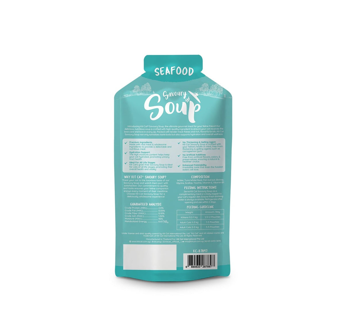 KIT CAT Savoury Soup Seafood 300g ( 6 X 50g )