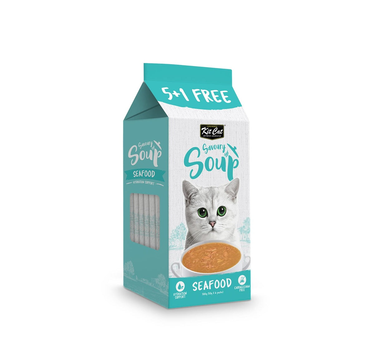 KIT CAT Savoury Soup Seafood 300g ( 6 X 50g )