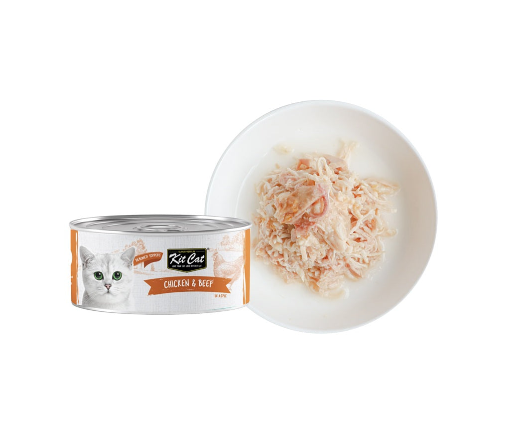 KIT CAT Wet Food Chicken and Beef - 80 grams