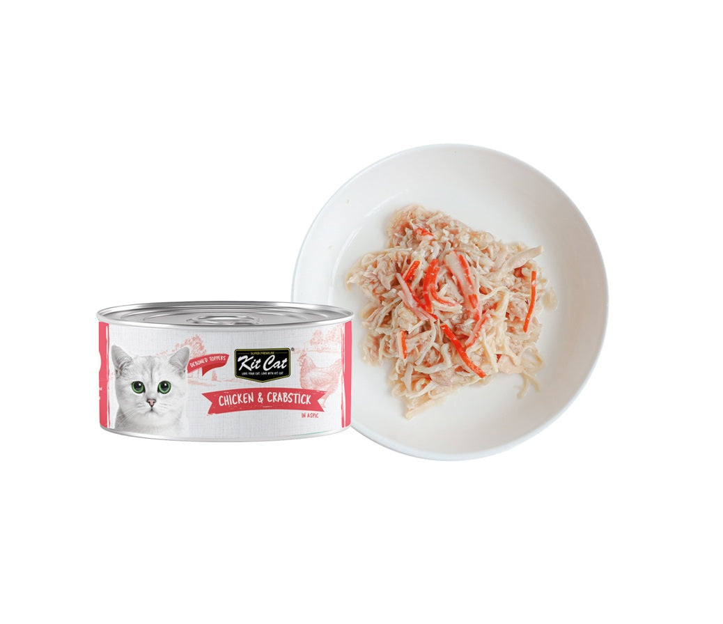 KIT CAT Wet Food Chicken and Crabstick - 80 grams