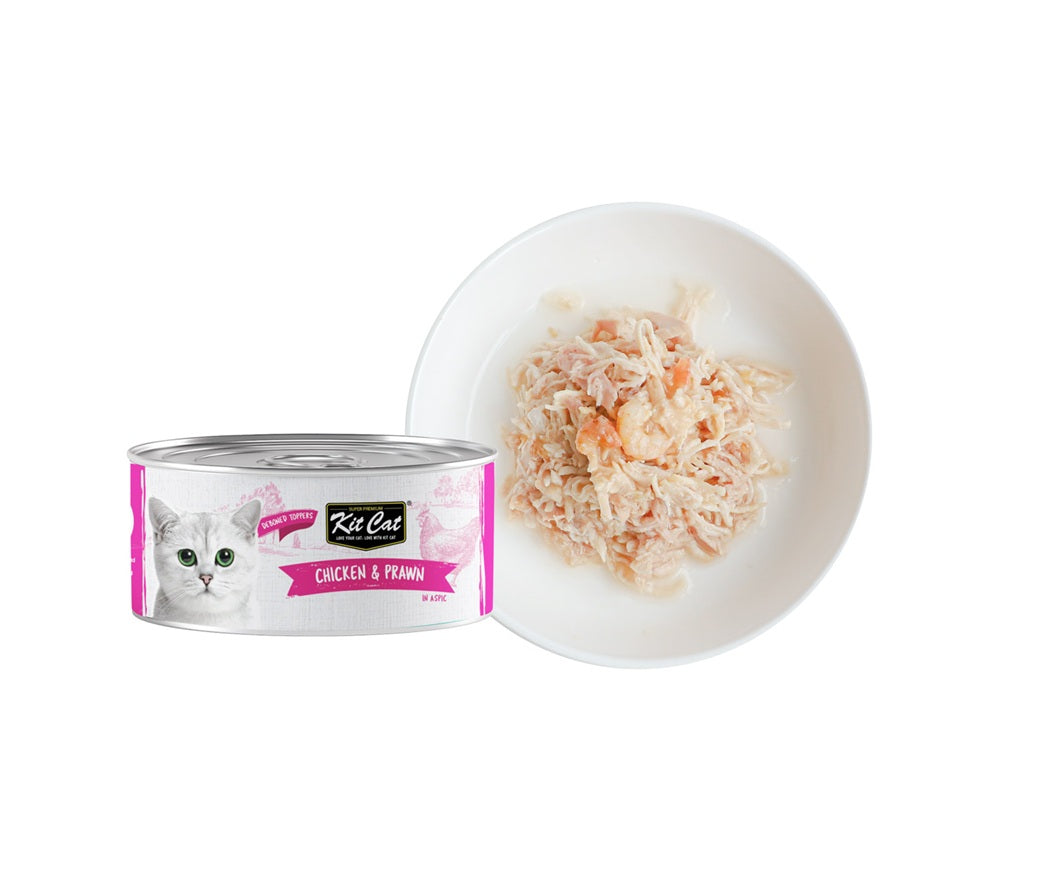 KIT CAT Wet Food Chicken and Prawn - 80 grams
