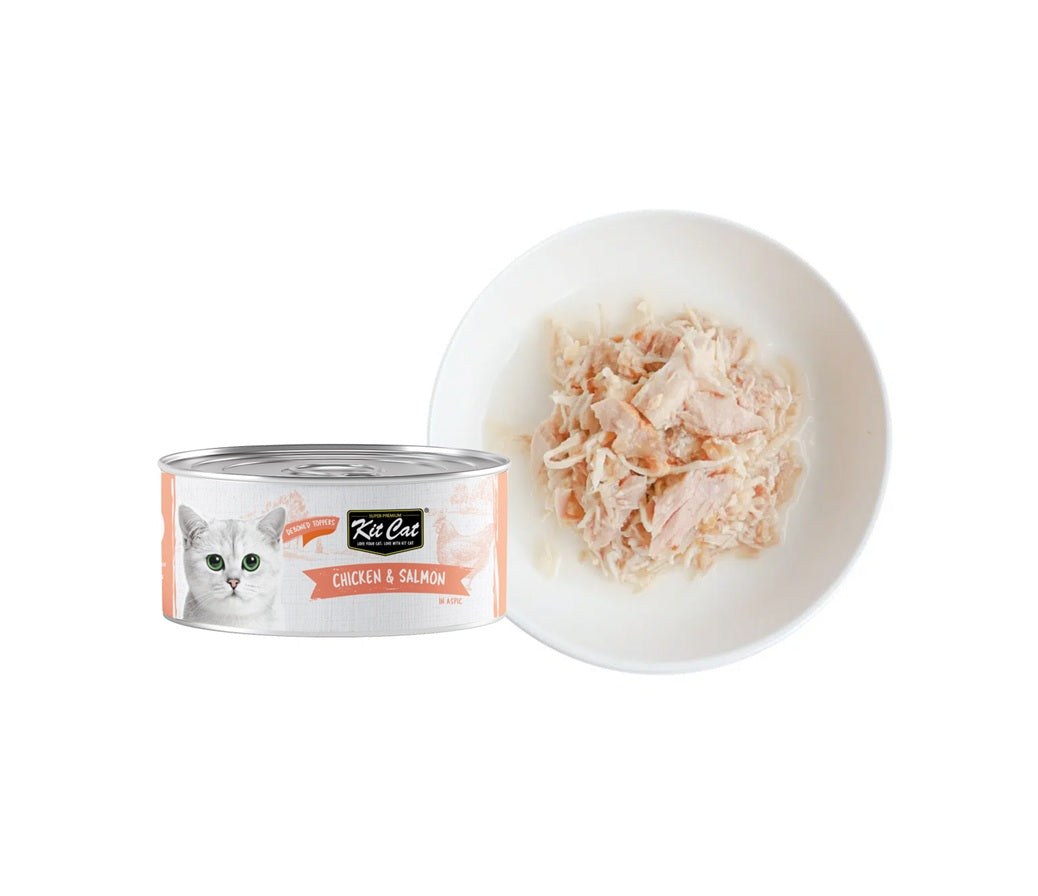 KIT CAT Wet Food Chicken and Salmon - 80 grams