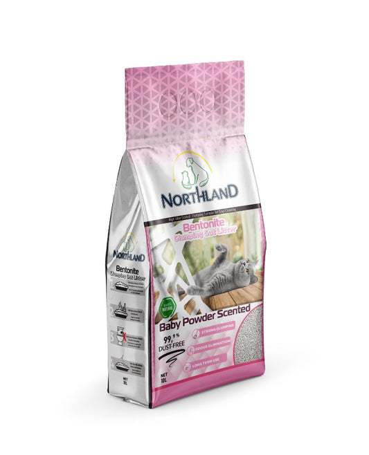 NORTHLAND Bentonite Clumping Cat Litter - Baby Powder
