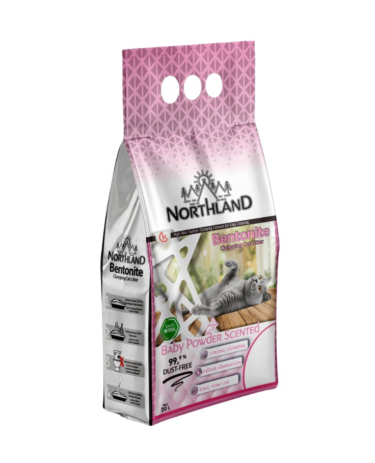 NORTHLAND Bentonite Clumping Cat Litter - Baby Powder
