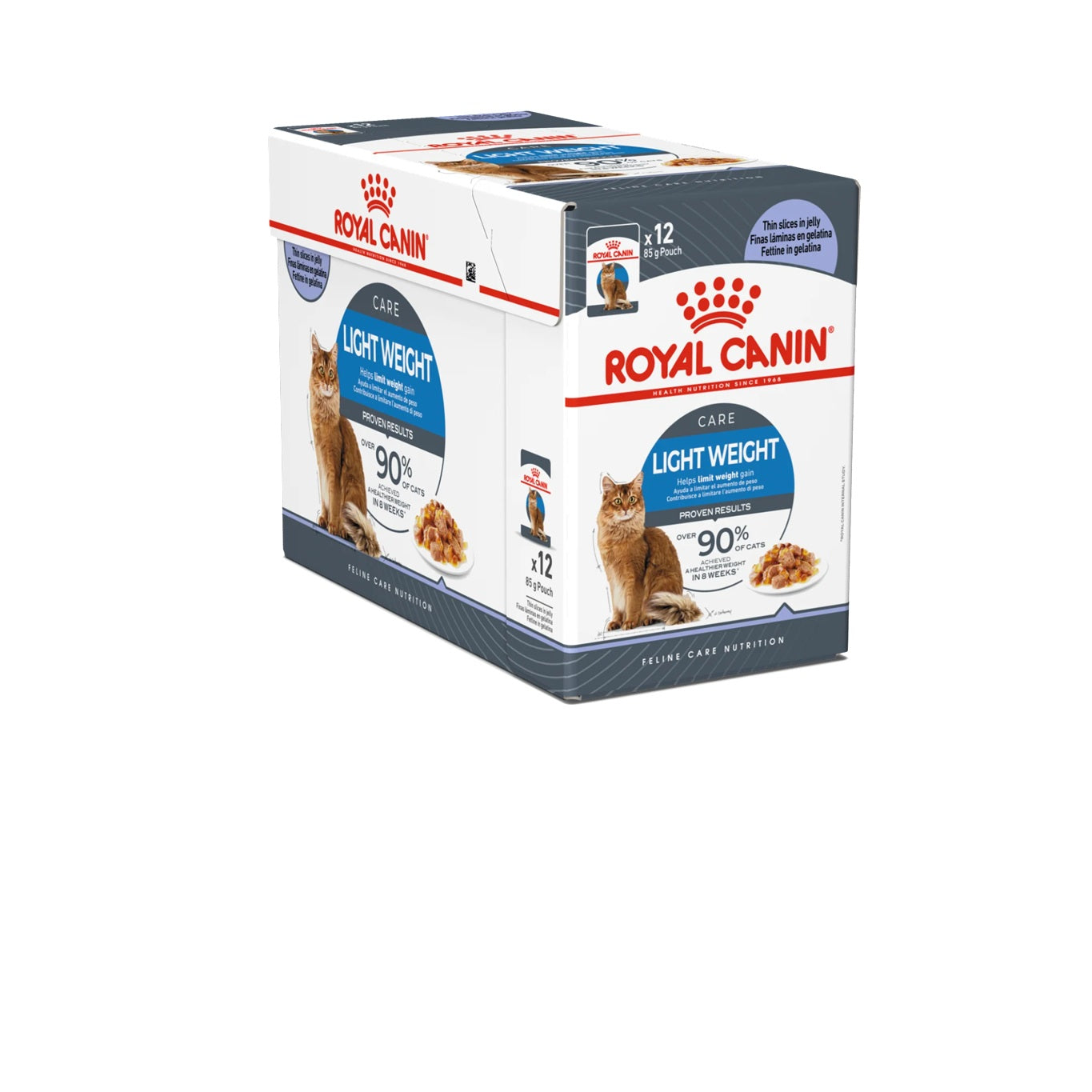 ROYAL CANIN Feline Care Nutrition Light Weight Jelly (Wet Food - Pouches) 12 x 85 g