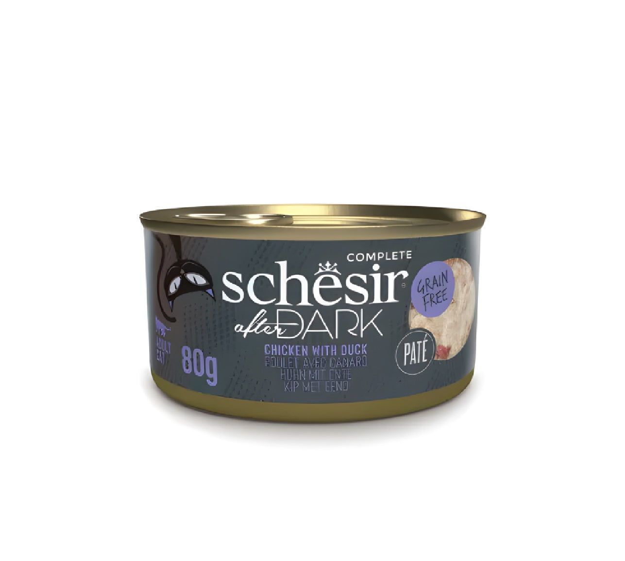 Dark in Pate Variety Pack For Cat 960g (80g x12 Cans) - 4 Flavors (3 Cans Each Flavor)