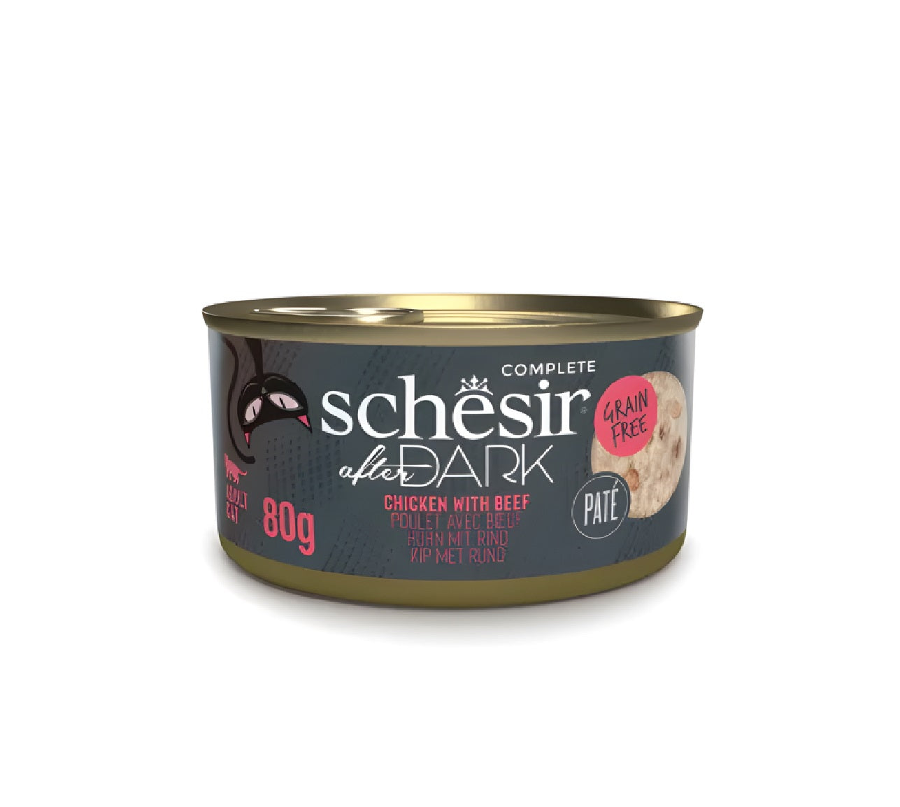 Dark in Pate Variety Pack For Cat 960g (80g x12 Cans) - 4 Flavors (3 Cans Each Flavor)