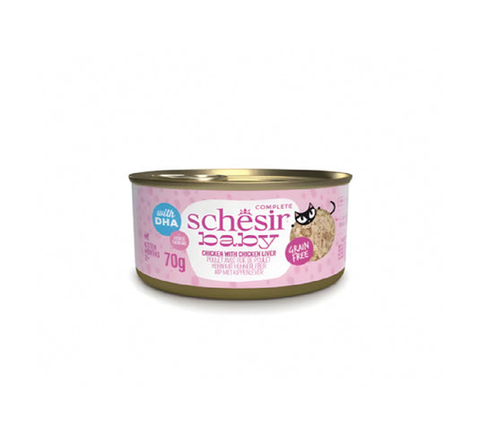 SCHESIR Baby Kitten Wholefood - Chicken With Chicken Liver - 70g