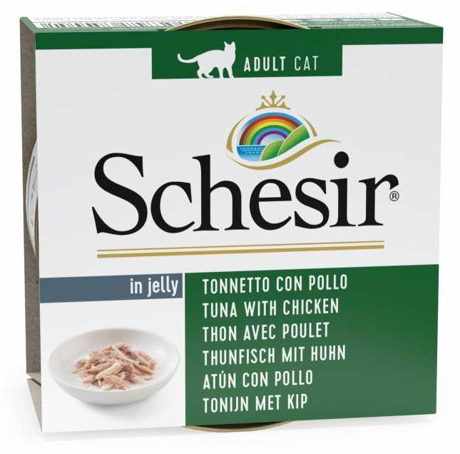 SCHESIR Cat Wet Food (Tuna with Chicken Fillet) in Jelly - 85grams