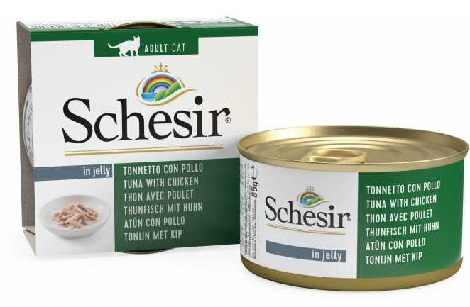 SCHESIR Cat Wet Food (Tuna with Chicken Fillet) in Jelly - 85grams