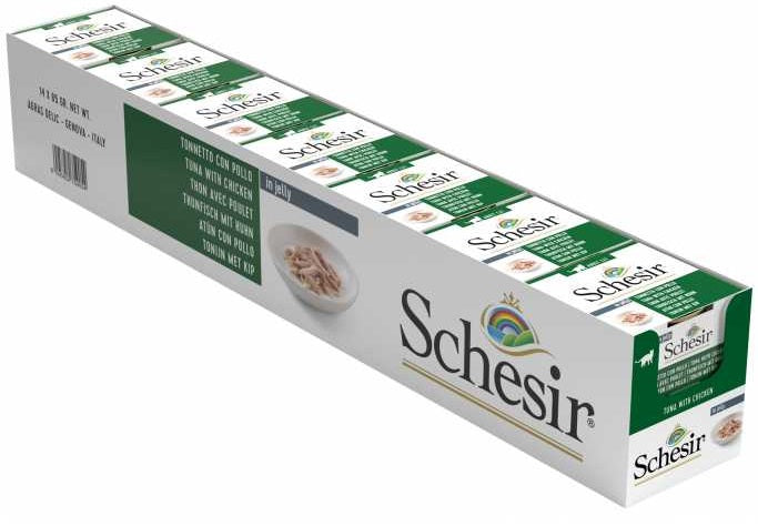 SCHESIR Cat Wet Food (Tuna with Chicken Fillet) in Jelly - 85grams