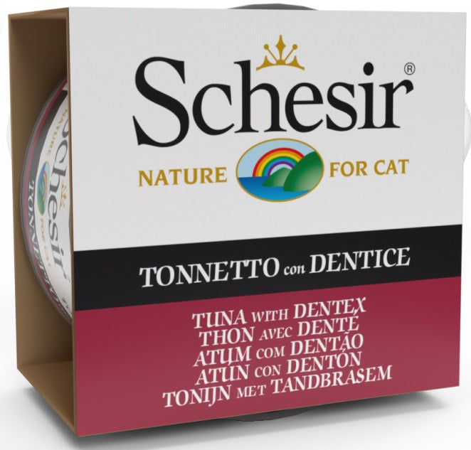 SCHESIR Cat Wet Food (Tuna with Dentex) - 85grams