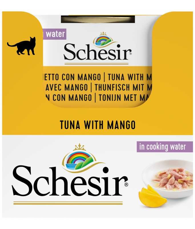 SCHESIR Cat Wet Food (Tuna with Mango) in cooking water - 75grams