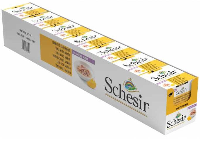 SCHESIR Cat Wet Food (Tuna with Mango) in cooking water - 75grams