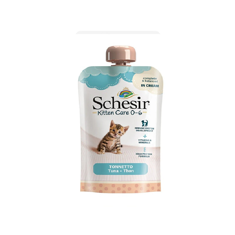 SCHESIR Kitten Pouch Cream 0-6 Tuna Wet Food