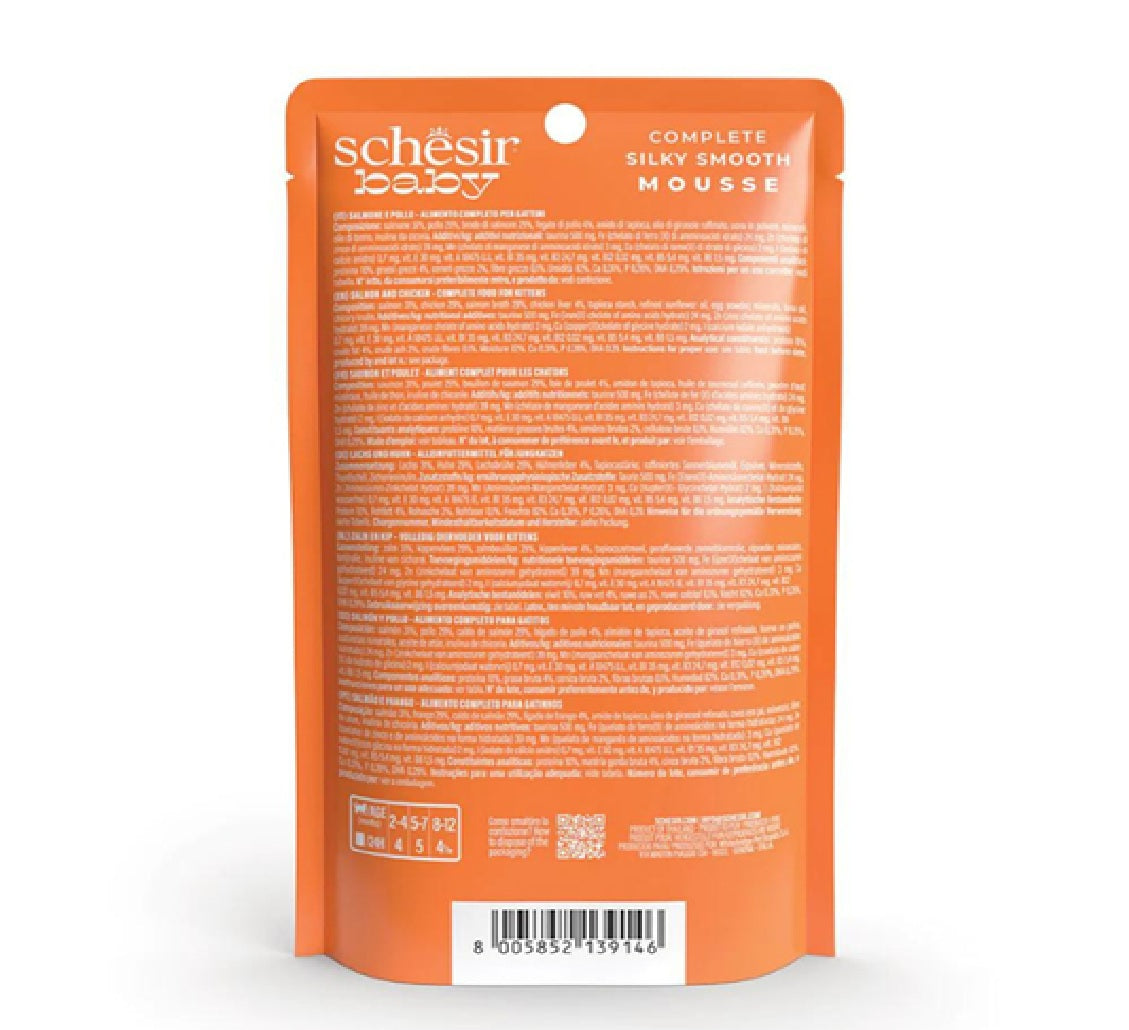 SCHESIR Baby Mousse Kitten - Salmon And Chicken 70g