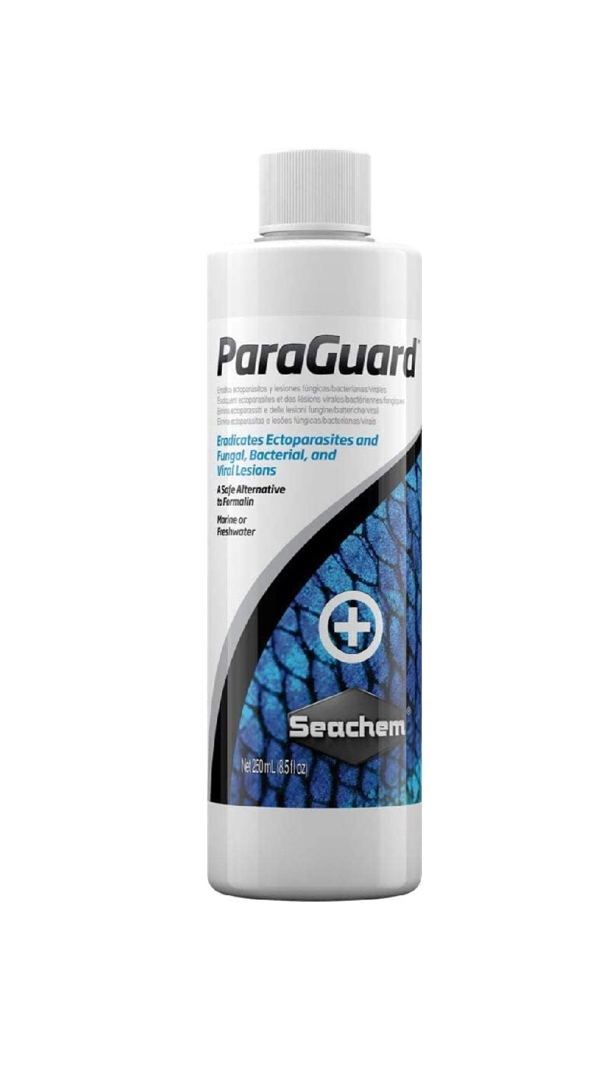 SEACHEM ParaGuard (Eradicates Ectoparasites and Fungal, Bacterial and Viral Lesions)