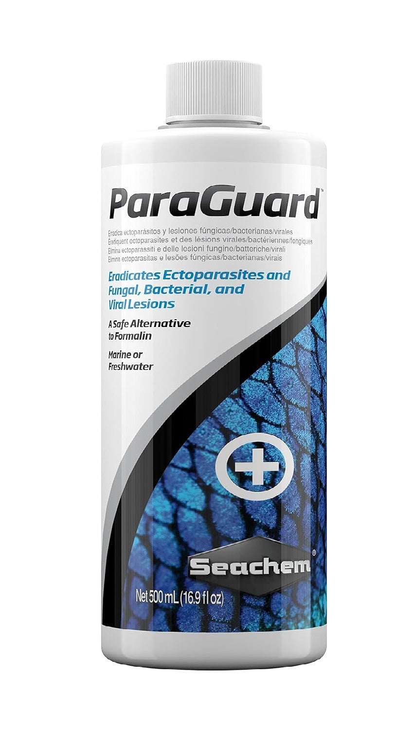 SEACHEM ParaGuard (Eradicates Ectoparasites and Fungal, Bacterial and Viral Lesions)