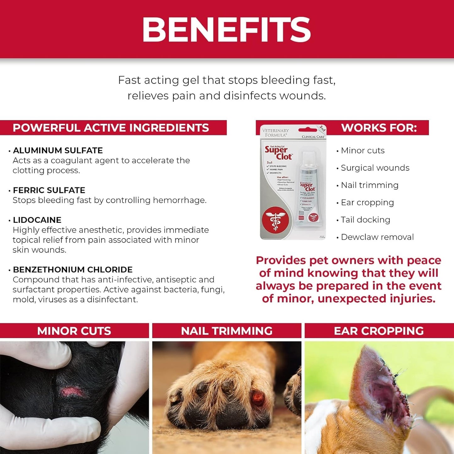 SYNERGY LABS Veterinary Formula Super Clot gel 28g (Blood Stopper)