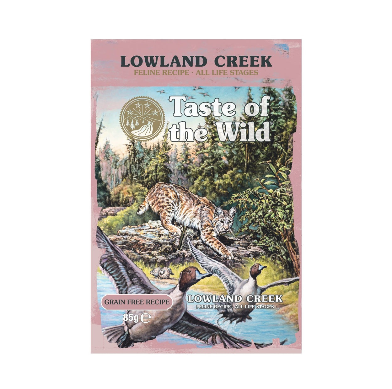 TASTE of the WILD Lowland Creek Cat Pouch Chunks in Gravy – 85g