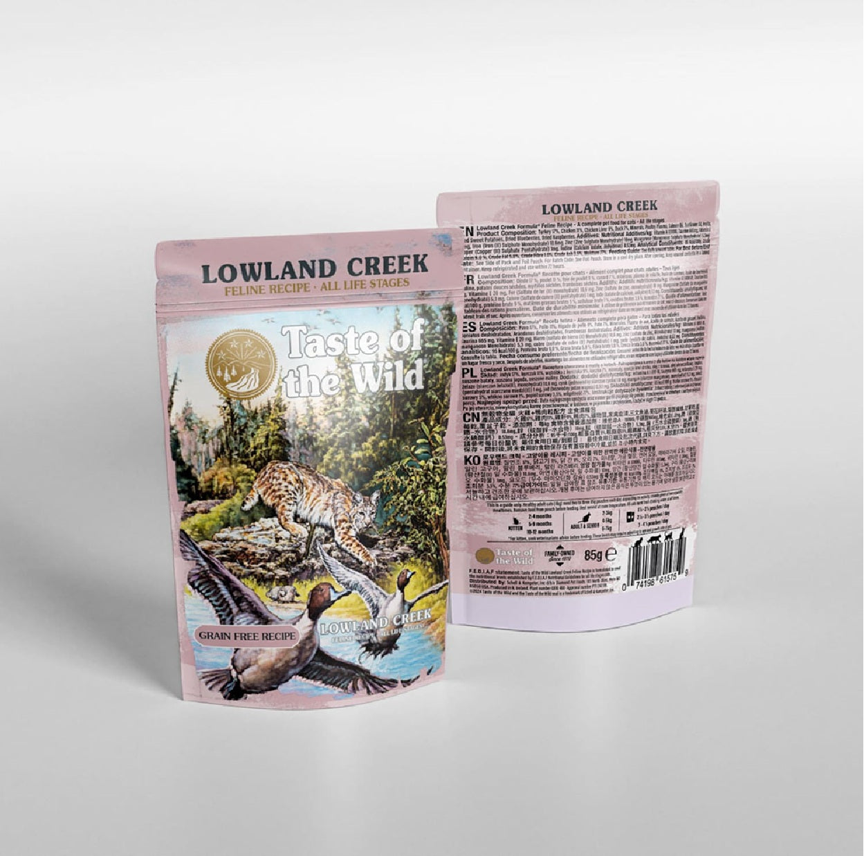 TASTE of the WILD Lowland Creek Cat Pouch Chunks in Gravy – 85g