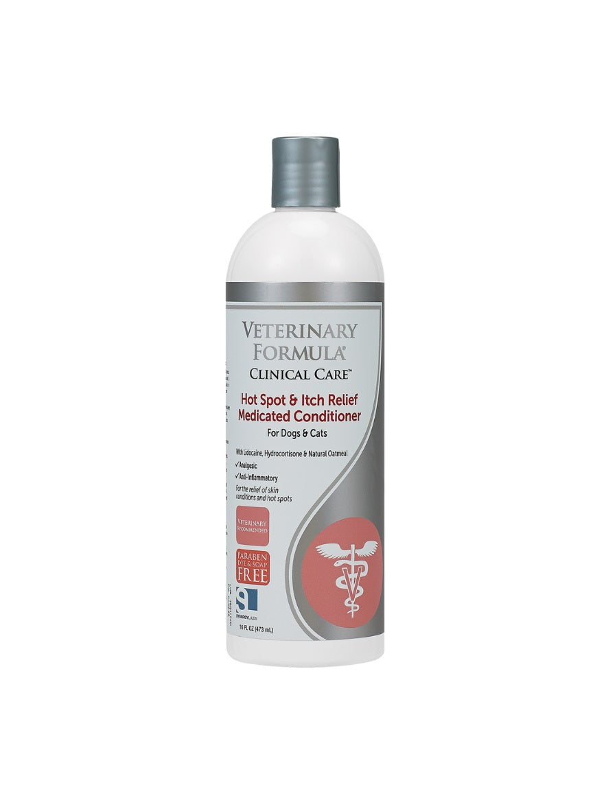 VETERINARY FORMULA Hot Spot & Itch Relief Medicated Conditioner 16oz (473mL)