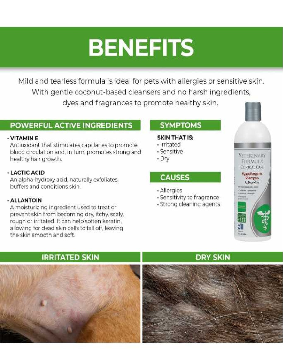 SYNERGY LABS Hypoallergenic Shampoo 16oz (437mL)