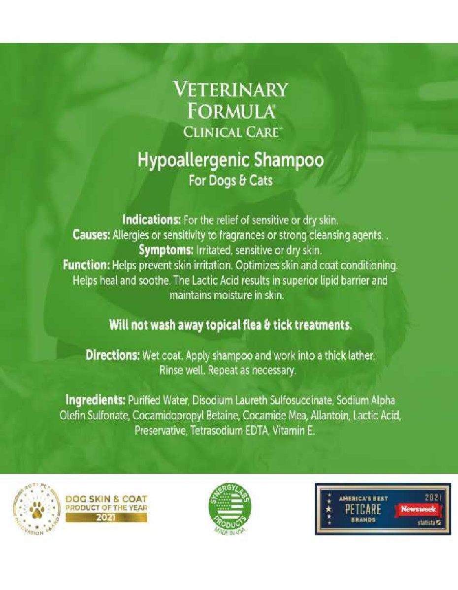 SYNERGY LABS Hypoallergenic Shampoo 16oz (437mL)