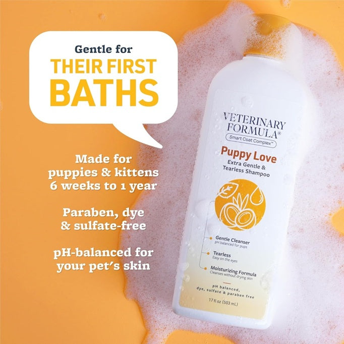 VETERINARY FORMULA Puppy Love Extra Gentle and Tearless Shampoo - 503mL
