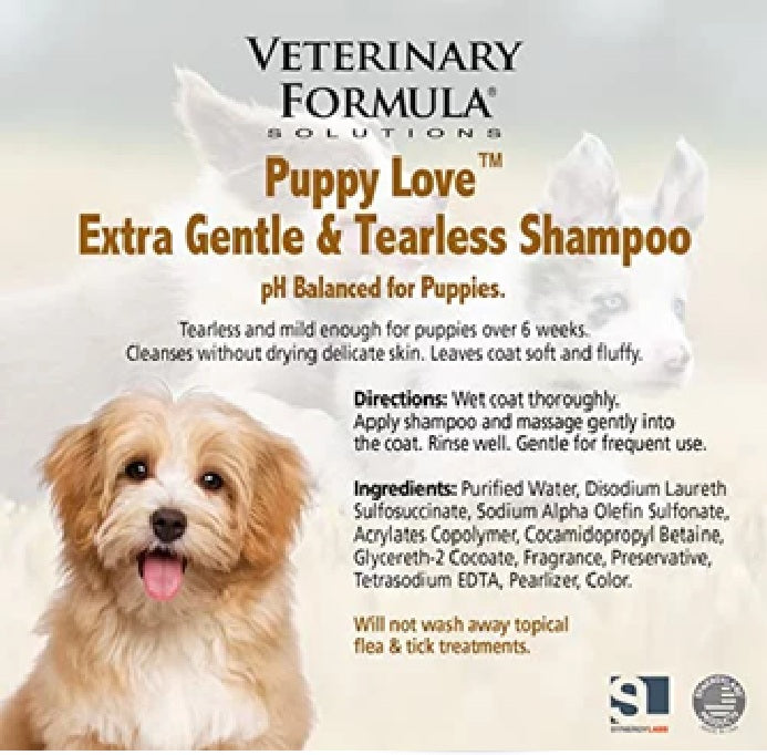 VETERINARY FORMULA Puppy Love Extra Gentle and Tearless Shampoo - 503mL