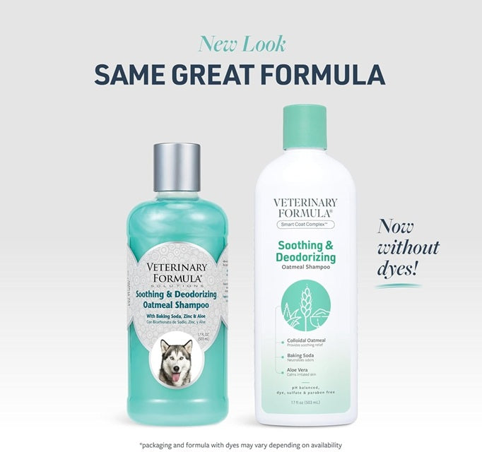 VETERINARY FORMULA Soothing and Deodorizing Oatmeal Shampoo - 503mL