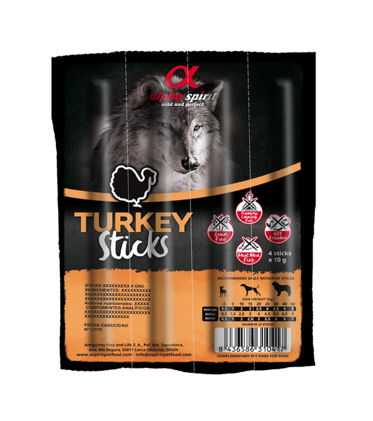 ALPHA SPIRIT Turkey Sticks 4pc/pk - 10g/pc