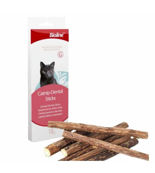 BIOLINE Catnip Dental Sticks - 10grams