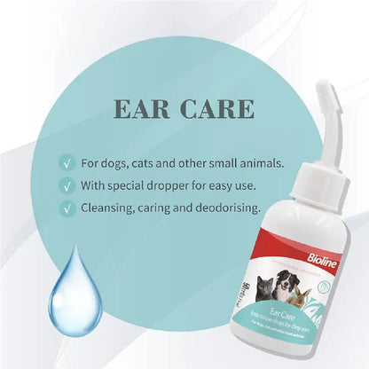 BIOLINE Ear Care for cats, dogs and other small pets