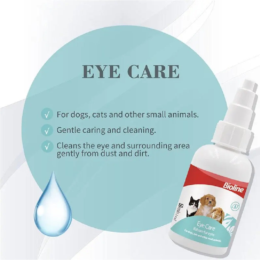 BIOLINE Eye Care for cats, dogs and other small pets - 50mL