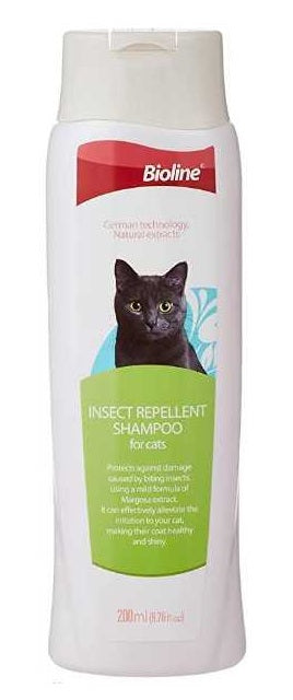 BIOLINE Insect Repellant Shampoo For Cats