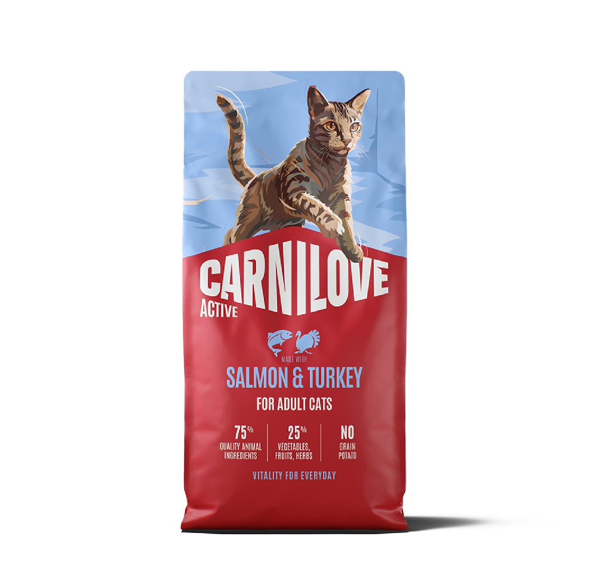 CARNILOVE Active Salmon & Turkey for Adult All Breeds Dry Cat Food