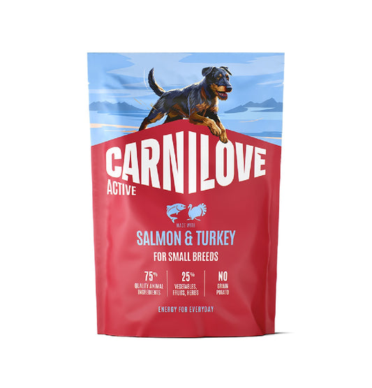 CARNILOVE Active Salmon & Turkey for Adult Small Breeds Dry Dog Food