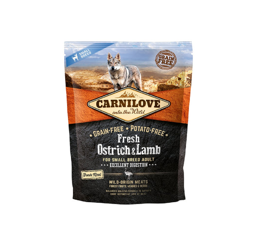 CARNILOVE Fresh Ostrich & Lamb for Small Breed Adult Dogs